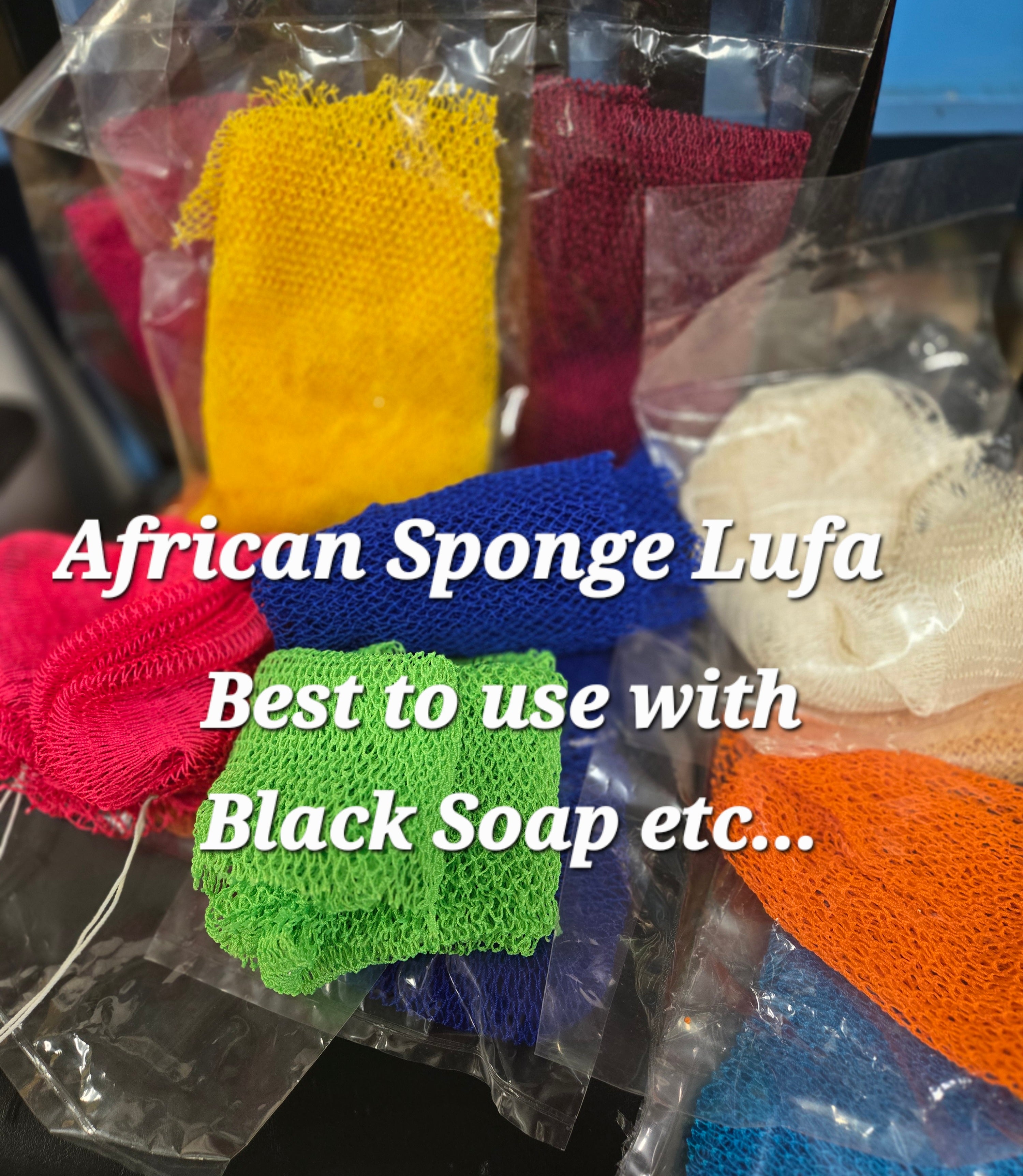 African Scrubbing Net (For Black Soap)